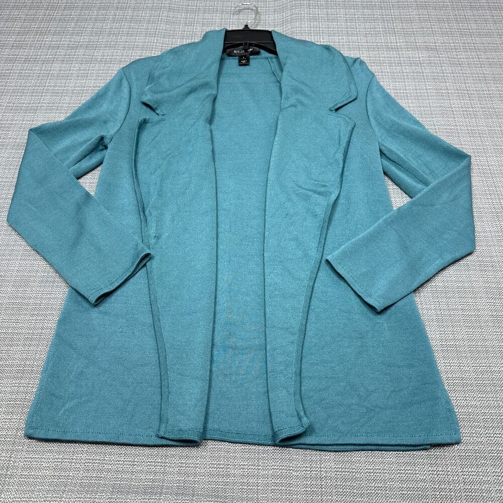 St John Cardigan 2 Sweater Blazer Event Dog Show‎ Open Wool Blend Quiet Luxury *
